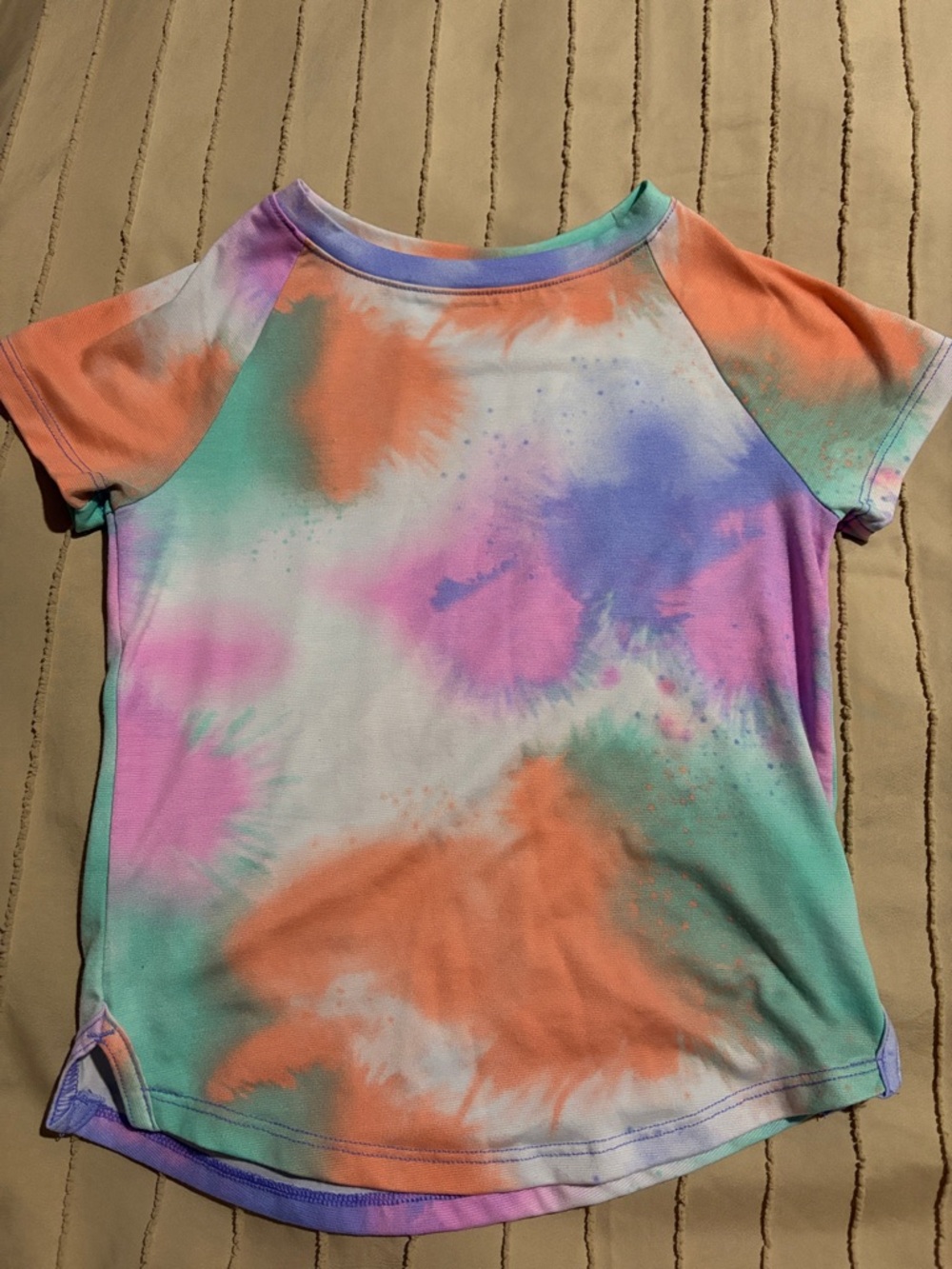 Athletic Works Kids Tie-Dye Tee - Orange, Purple, Pink, Teal